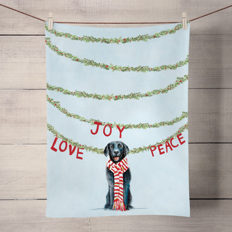 Love Joy Peace Dishtowel