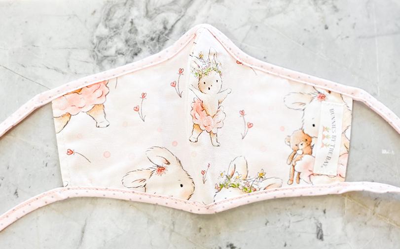 Bunnies by the Bay Children Face Mask