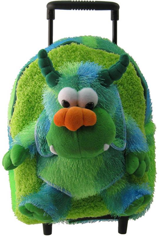 Green Monster Rolling Backpack