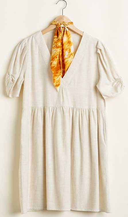 Oatmeal Baby Doll Dress