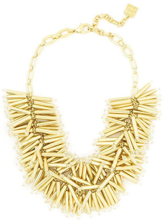Gold Fringe Necklace