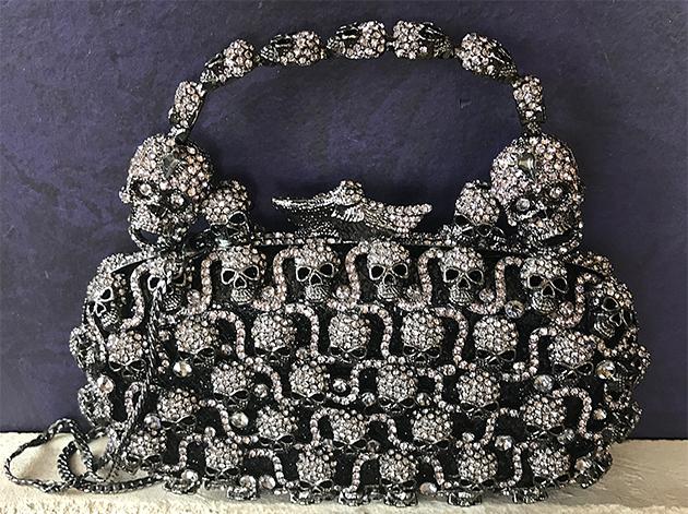 Jeweled Skulls Handbag