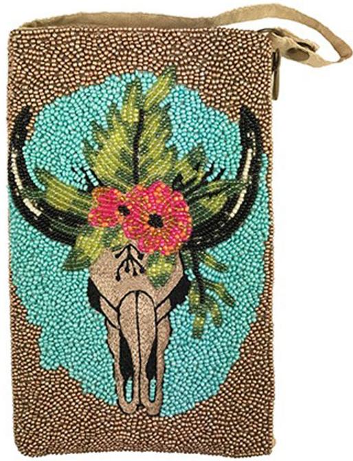 Beaded Steer Crossbody