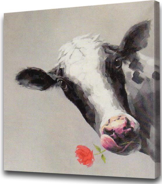 Betsy the Cow on Canvas