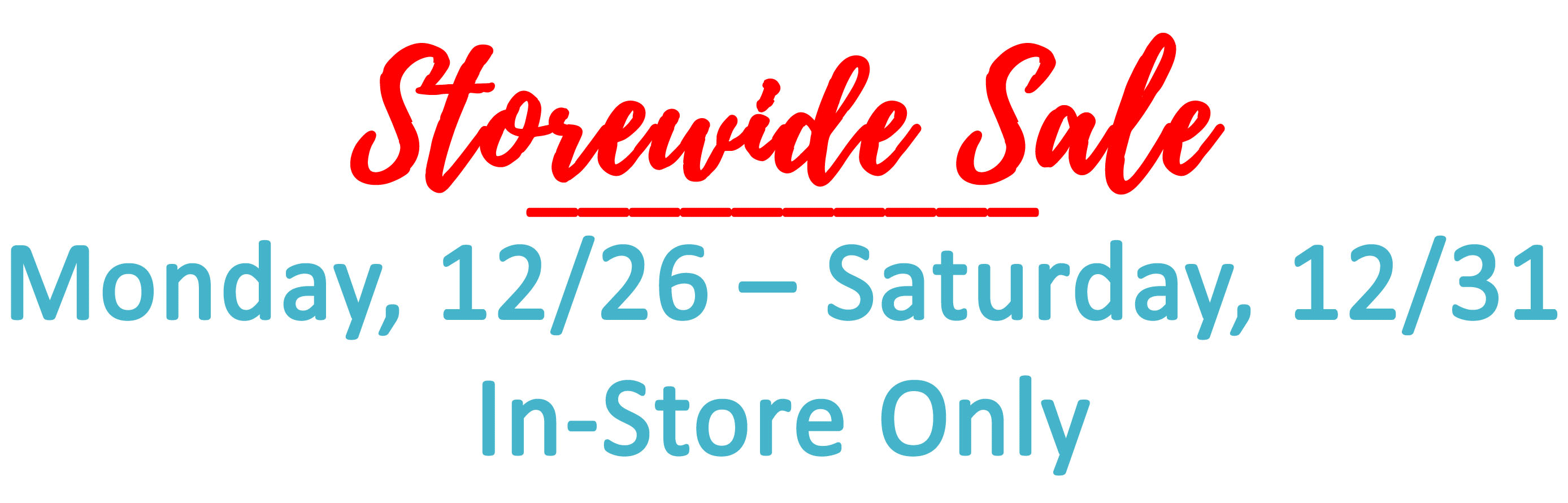 Storewide Sale