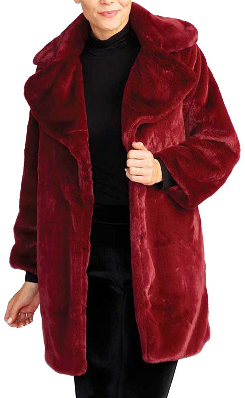 Adrien Faux Fur Coat