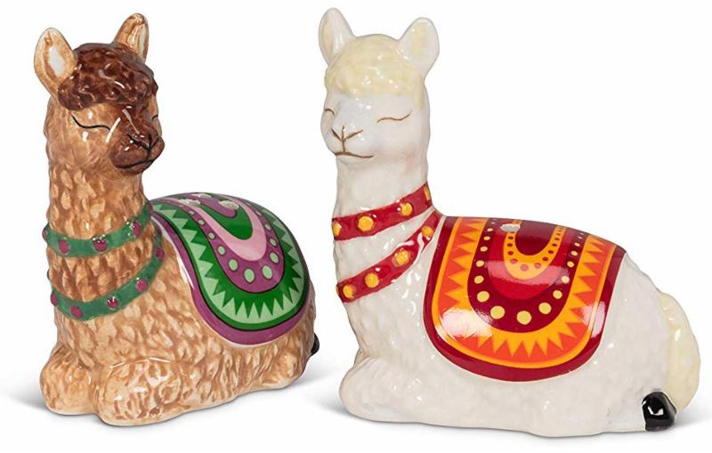 Resting Llamas Salt and Pepper Shakers