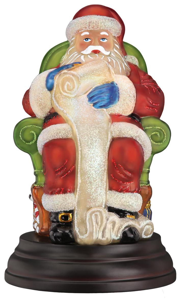 Old World - 2018 Santa Checking His List Light