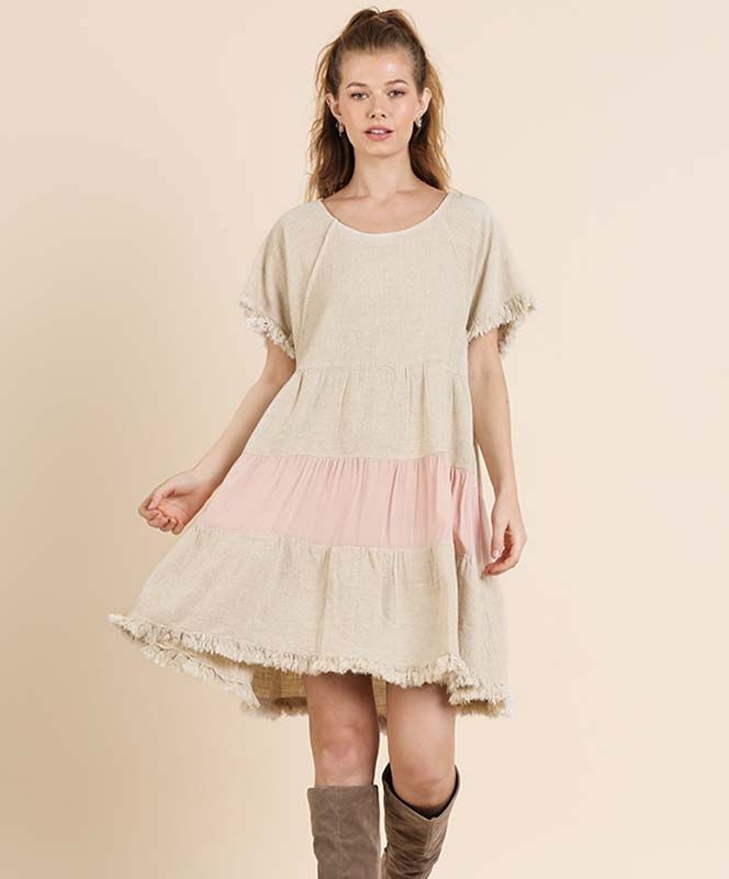 Linen Tiered Dress