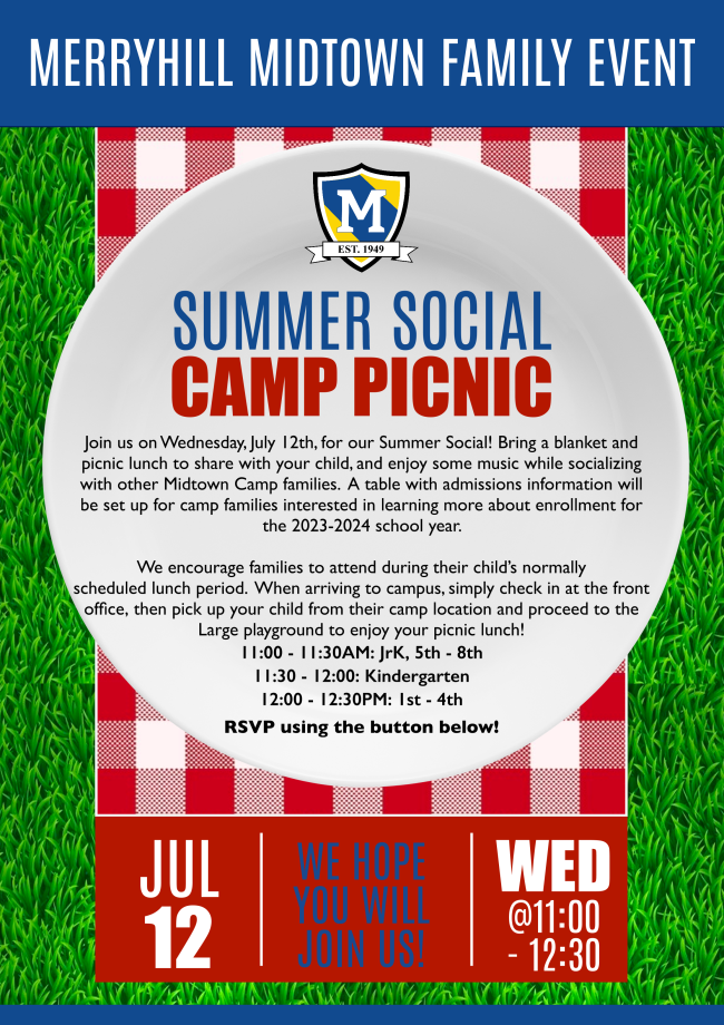Merryhill Midtown Summer Camp Social Family Picnic Merryhill Midtown Summer Camp Social Family Picnic