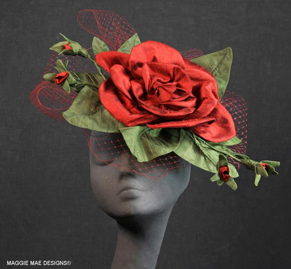 The When Roses Bloom Fascinator from the One-of-a-kind Hats and Headpieces Collection