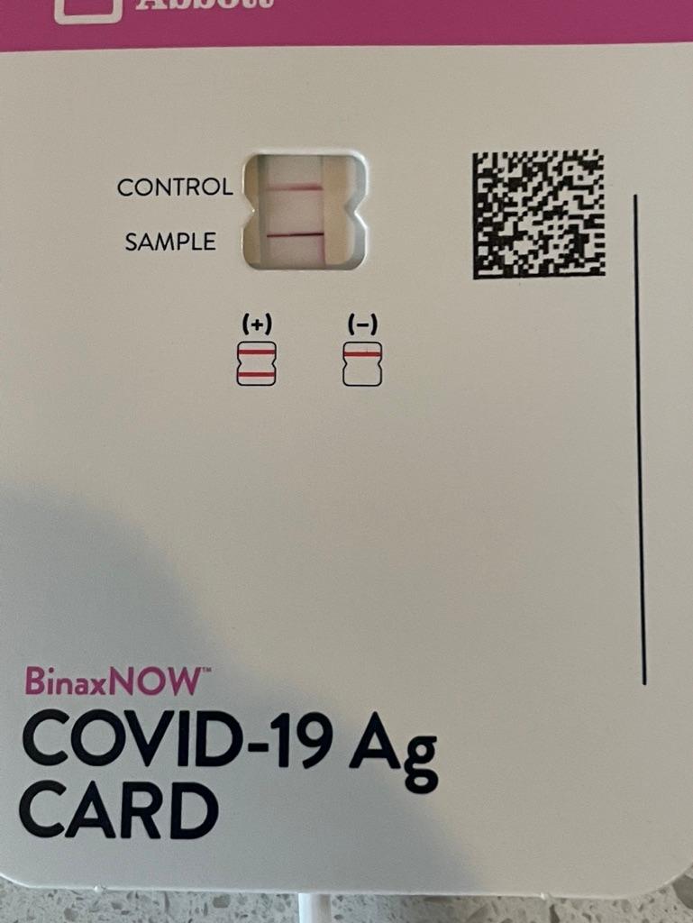 JenAllie' rapid test results 06-17-2022 - positive for Covid