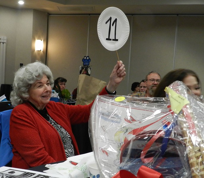 Karen at the auction 2023