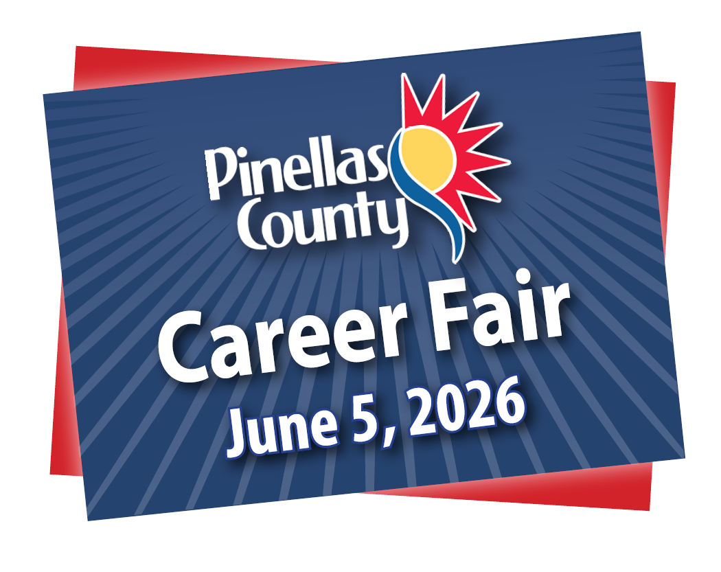 Pinellas County logo promoting Career Fair on June 5, 2026