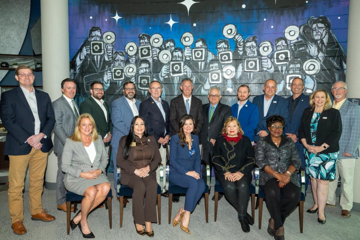 Photo of the County Commissions and County Administrators of Pinellas, HIllsborough and Pasco counties.