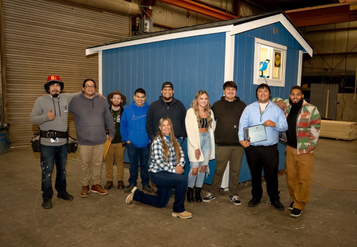 New Riverton Park Village opens! Tulalip Tribes' TERO grads build tiny