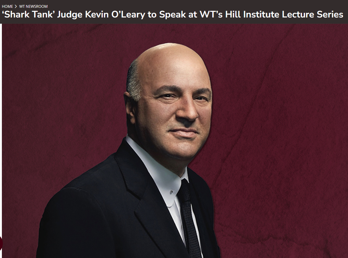 Hill Institute Speaker O'Leary Photo