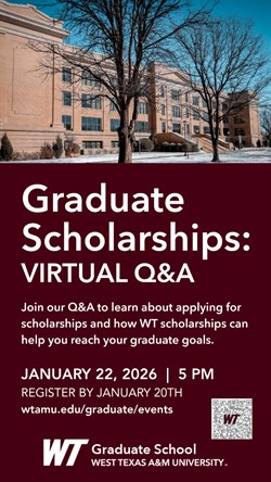 Graduate Scholarship Q&A Flyer