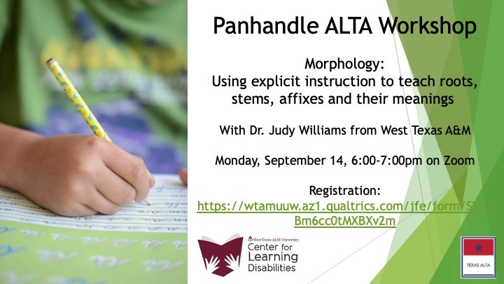 CLD Panhandle ALTA Workshop Flyer