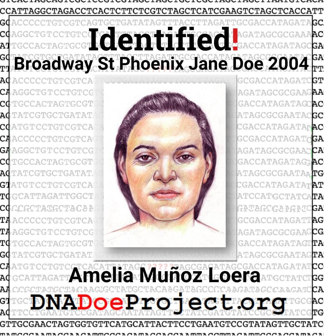 Identified Broadway Street Phoenix Jane DoeAmelia Munoz Loera
