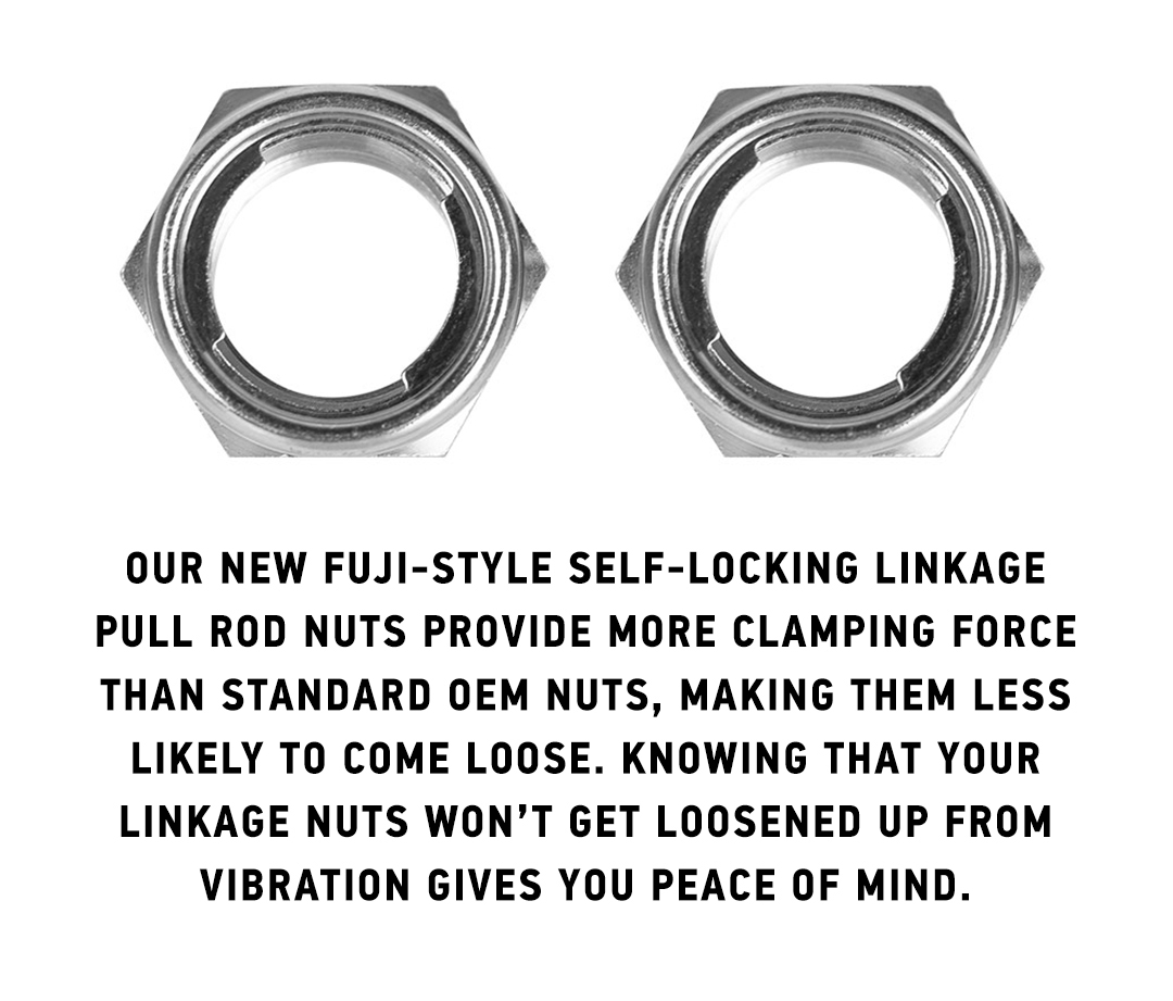 Nihilo Concepts Linkage Pull Rod Nuts Now Available! Nihilo Concepts