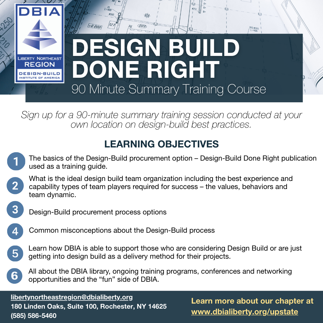 Build Training Design Build Done Right 90-Minute Training Sessions