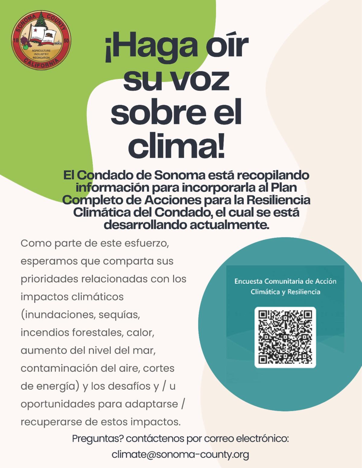 Encuesta de resiliencia climática