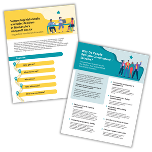 Thumbnails of two infographics