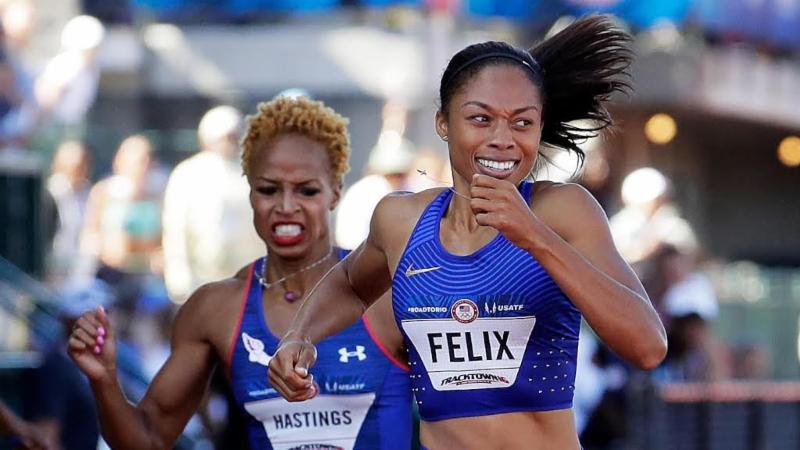 allyson 2016 400m world record