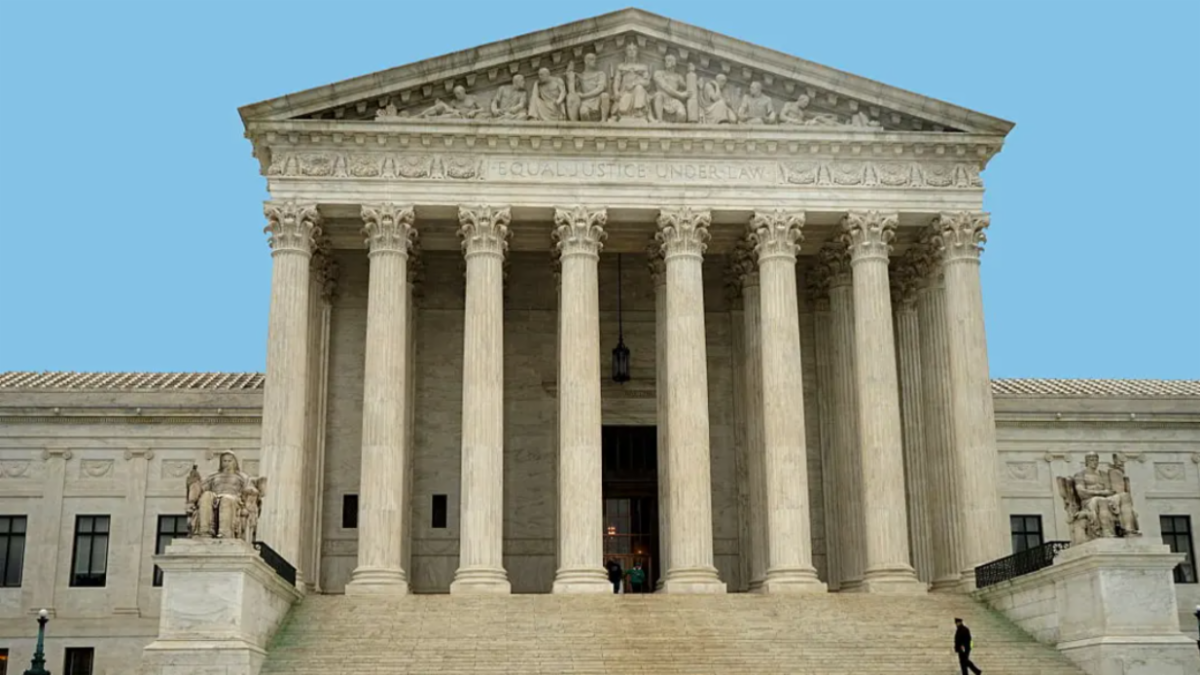 The outside of the Supreme Court building.