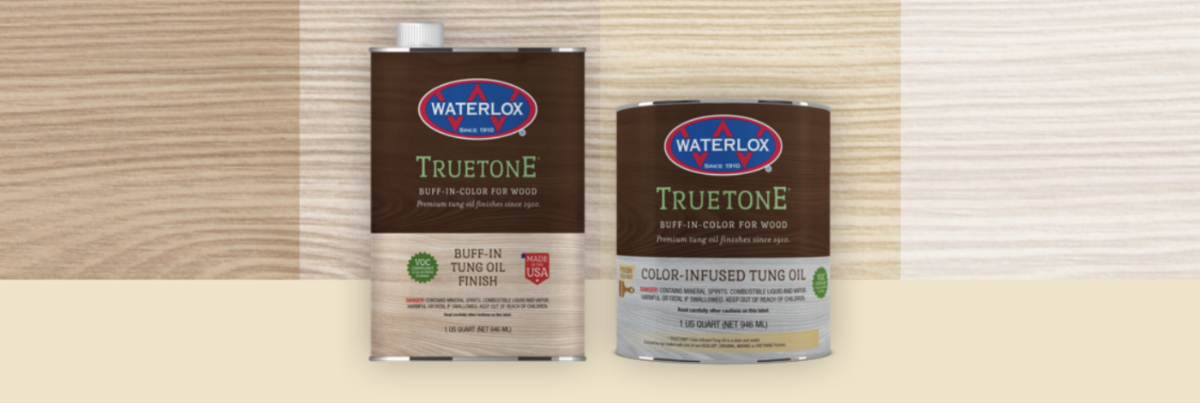 TRUETONE Color-Infused Tung Oil stain and Buff-In Tung Oil Finish