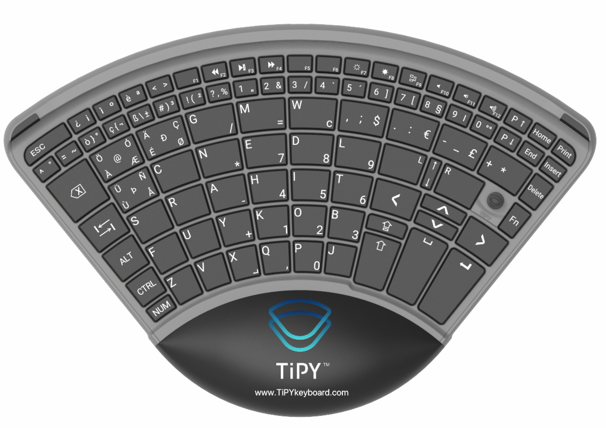 TiPY, a Wireless one-handed keyboard.
