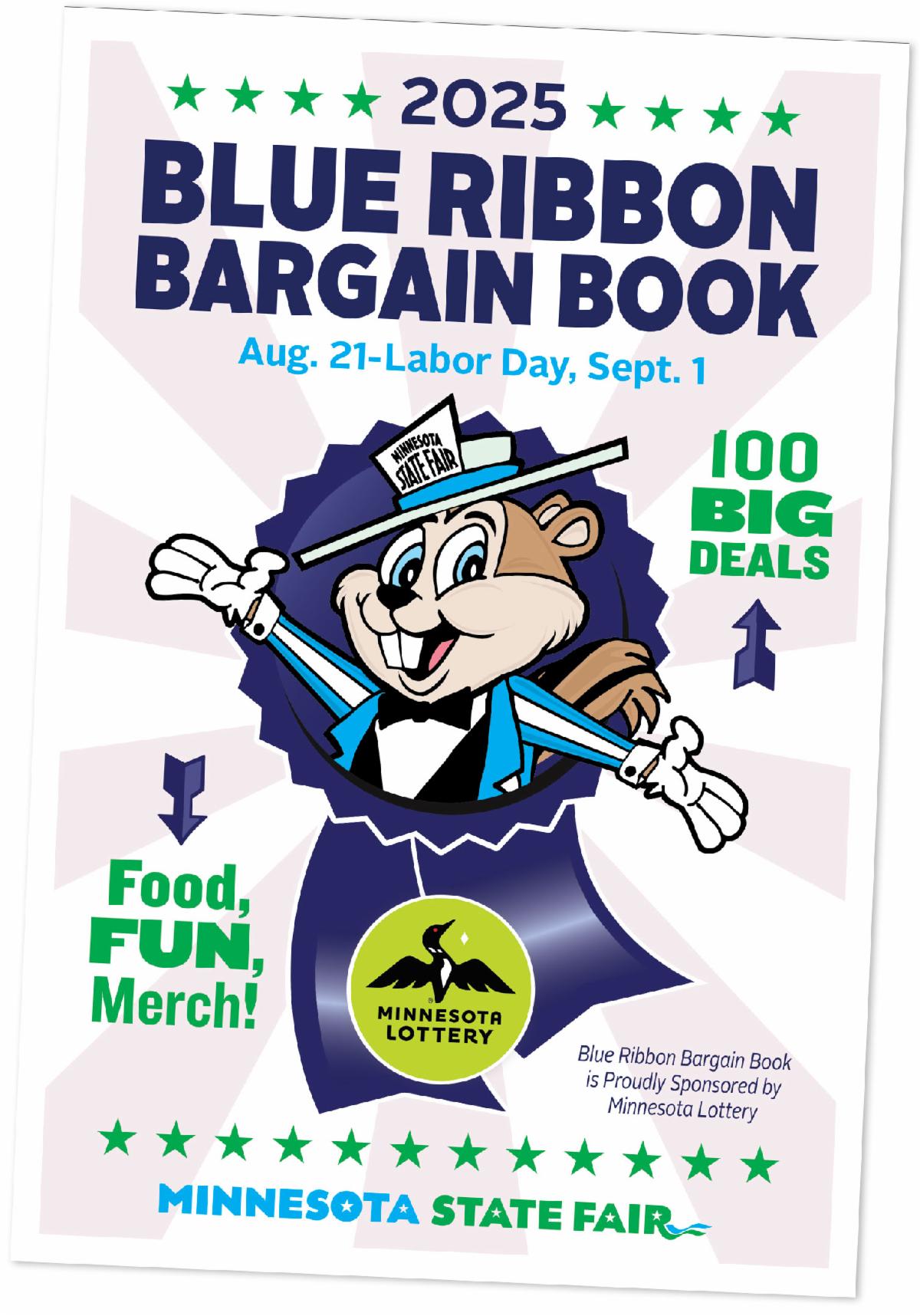 Front cover of the 2025 Blue Ribbon Bargain Book.