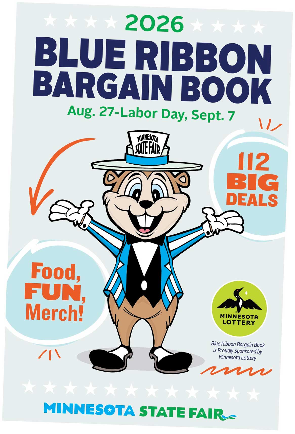 Front cover of the 2026 Blue Ribbon Bargain Book.