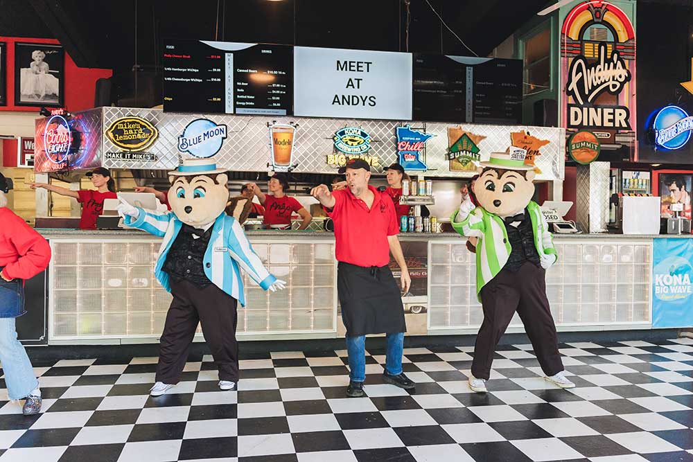 Fairchild and Fairborne dancing at Andy’s Grille during Kickoff to Summer at the Fair
