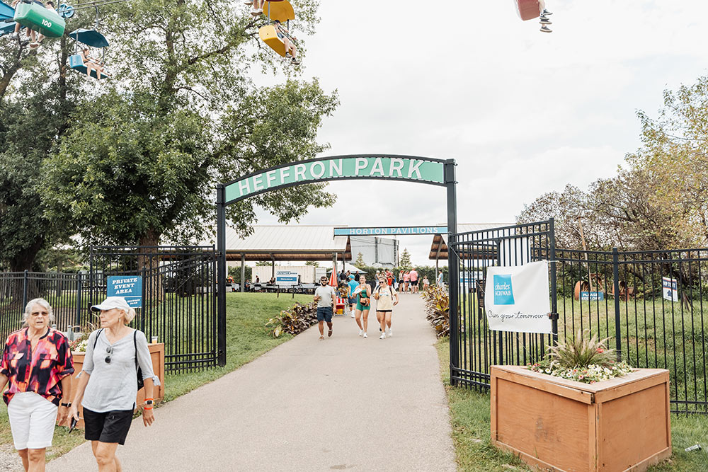 Photo of entrance to Heffron Park at the Minnesota State Fair.
