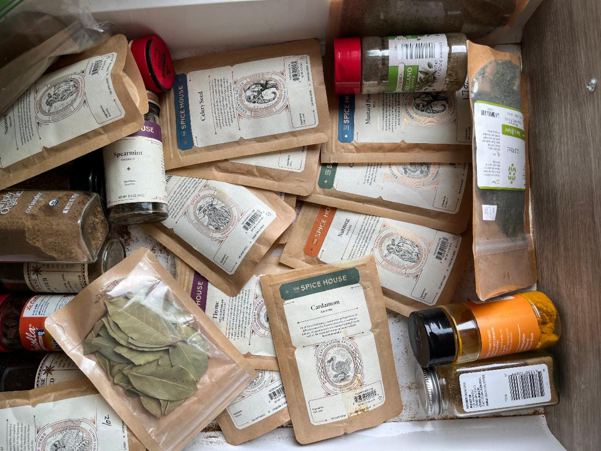  spice drawer before