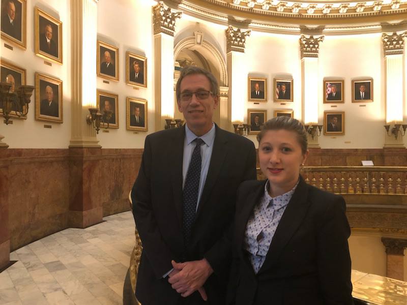 Georgian fellow at State Capitol w Joe Thome