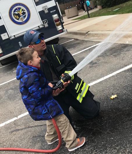 Ben Redmond at take your kid to work day