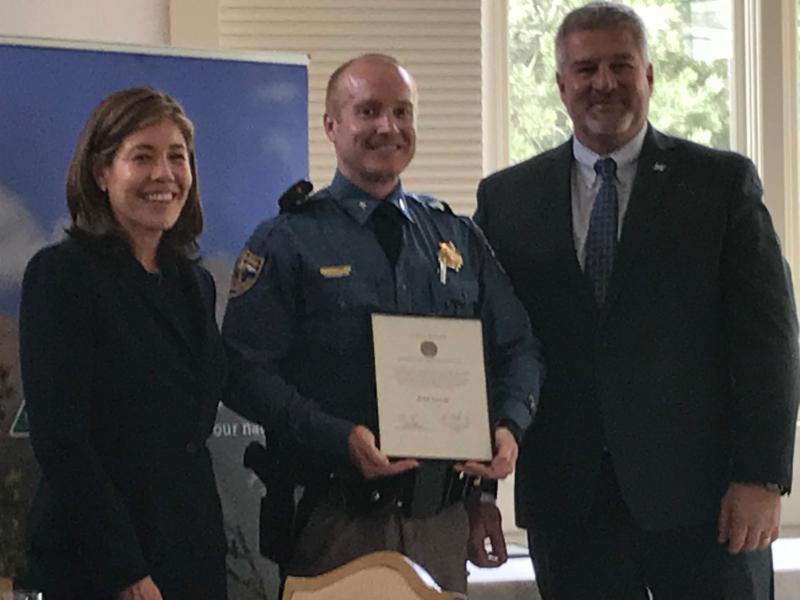 Lewis receives public recognition week award