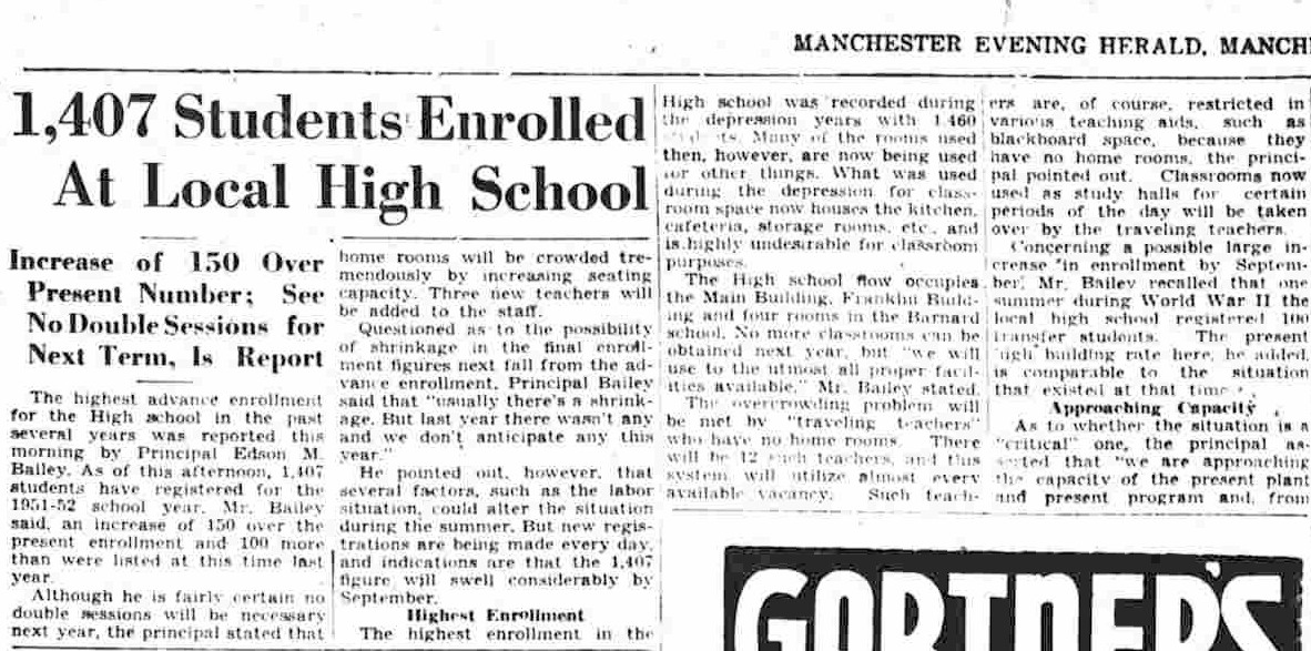 Manchester Herald Manchester Historical Society news & history