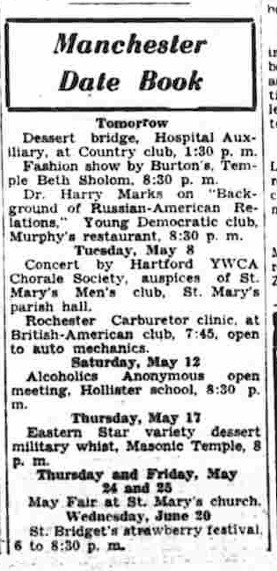 Manchester Herald Manchester Historical Society news & history