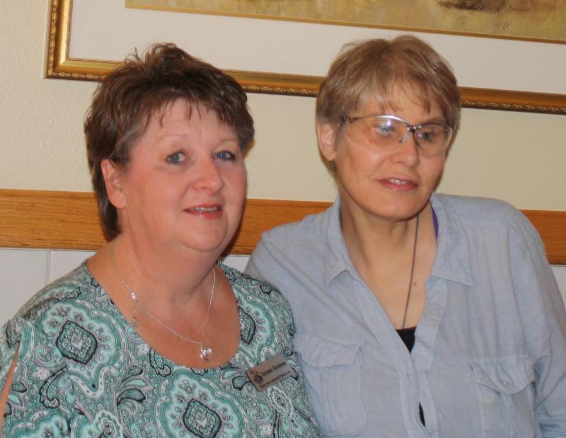 Suzanne (Left) with client Kathrine