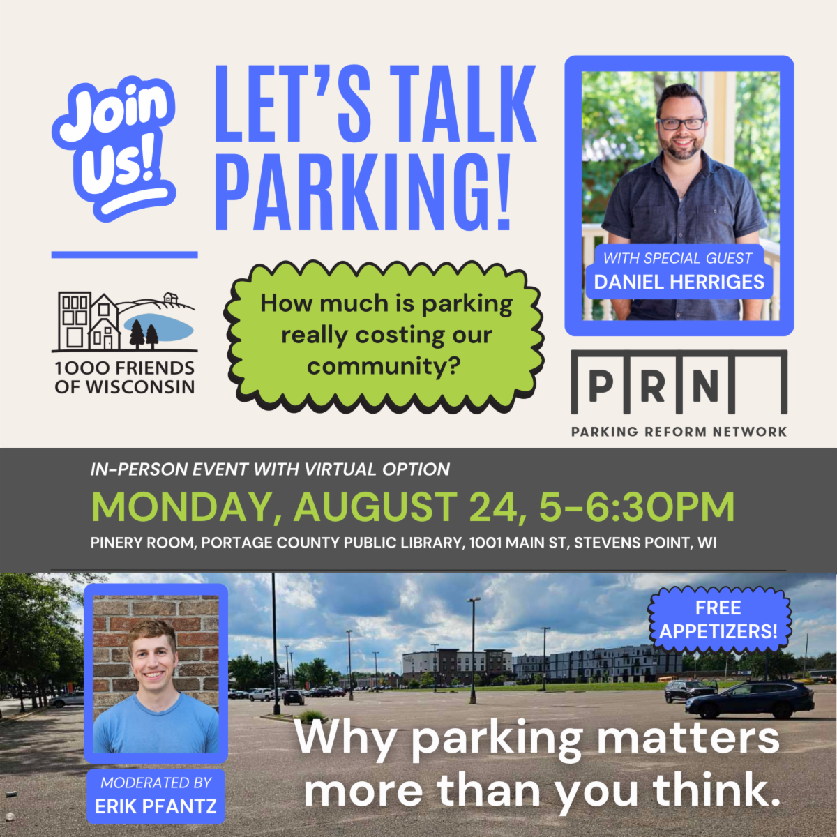 Let's Talk Parking Event on August 24, 2026
