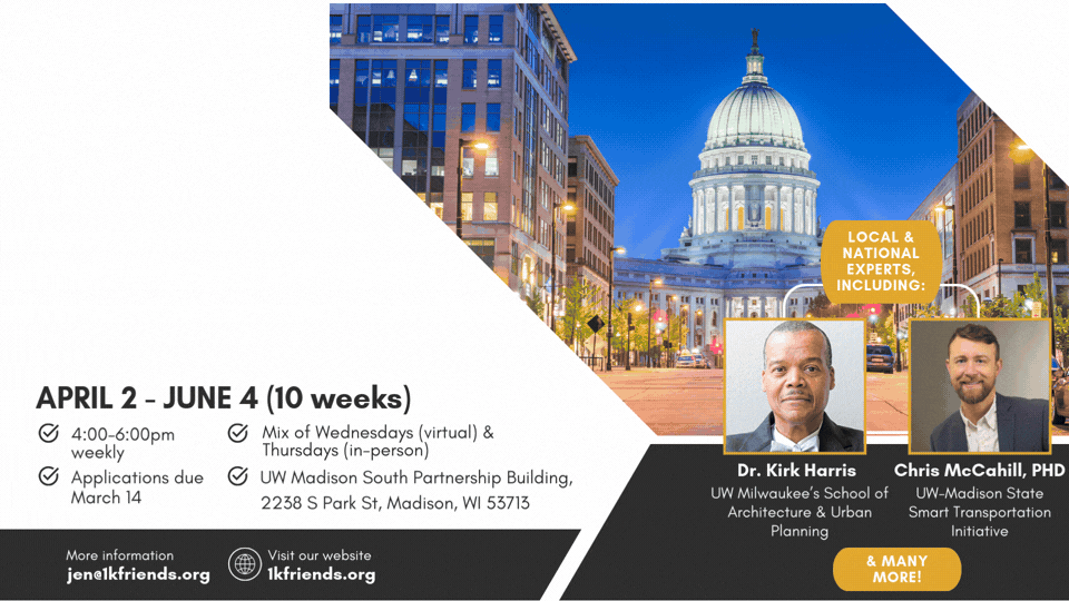 Madison Transportation Academy Flyer with Information on Dates, Speakers, Location, and more