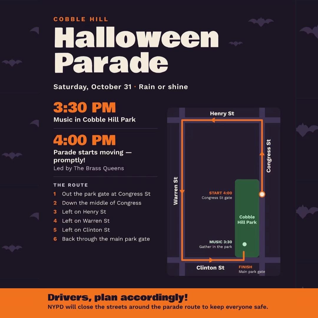 30 PM music, 4 PM parade