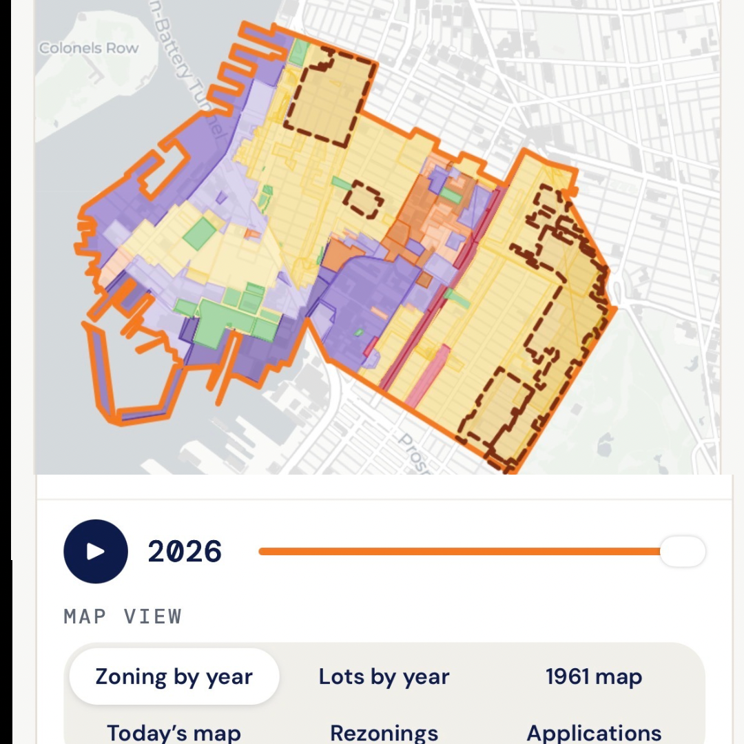 Zoning history map