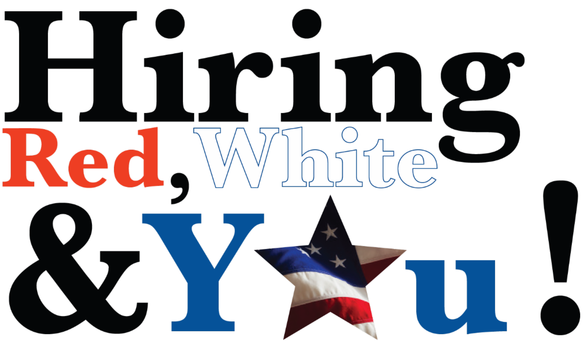 One Week Until Hiring Red, White & You!