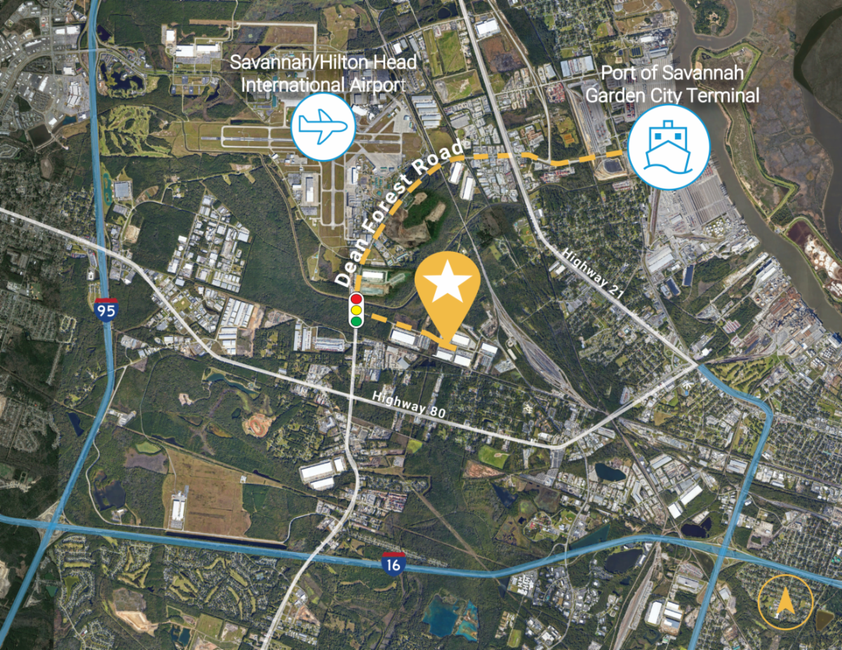 AVAILABLE NOW ±4.13 AC Trailer Yard Near the Port of Savannah