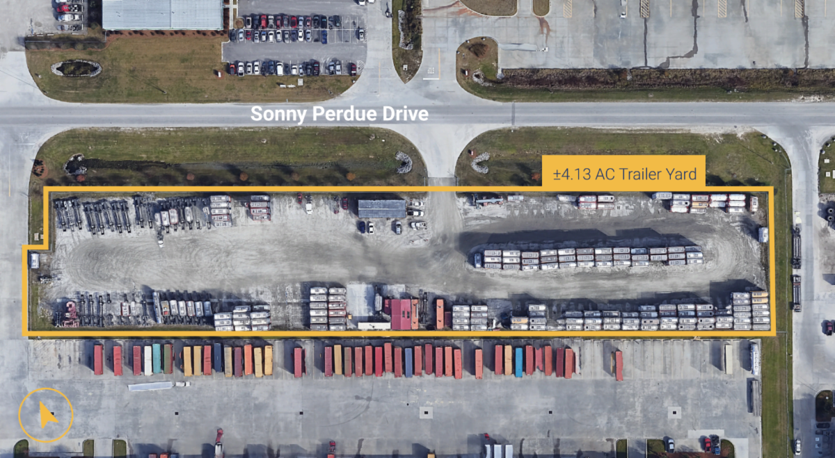 AVAILABLE NOW ±4.13 AC Trailer Yard Near the Port of Savannah